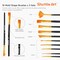 Shuttle Art 69 Pack Acrylic Paint Set, Acrylic Painting Set with 2 Pack of 15 Colors Acrylic Paint, 3 Sets of Wooden Easels, Canvas, Brushes & Palettes, Art Painting Supplies for Kids Adults Beginner
